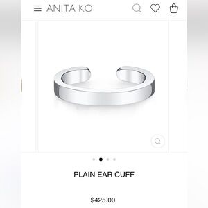 Anita Ko 18k white gold Ear Cuff